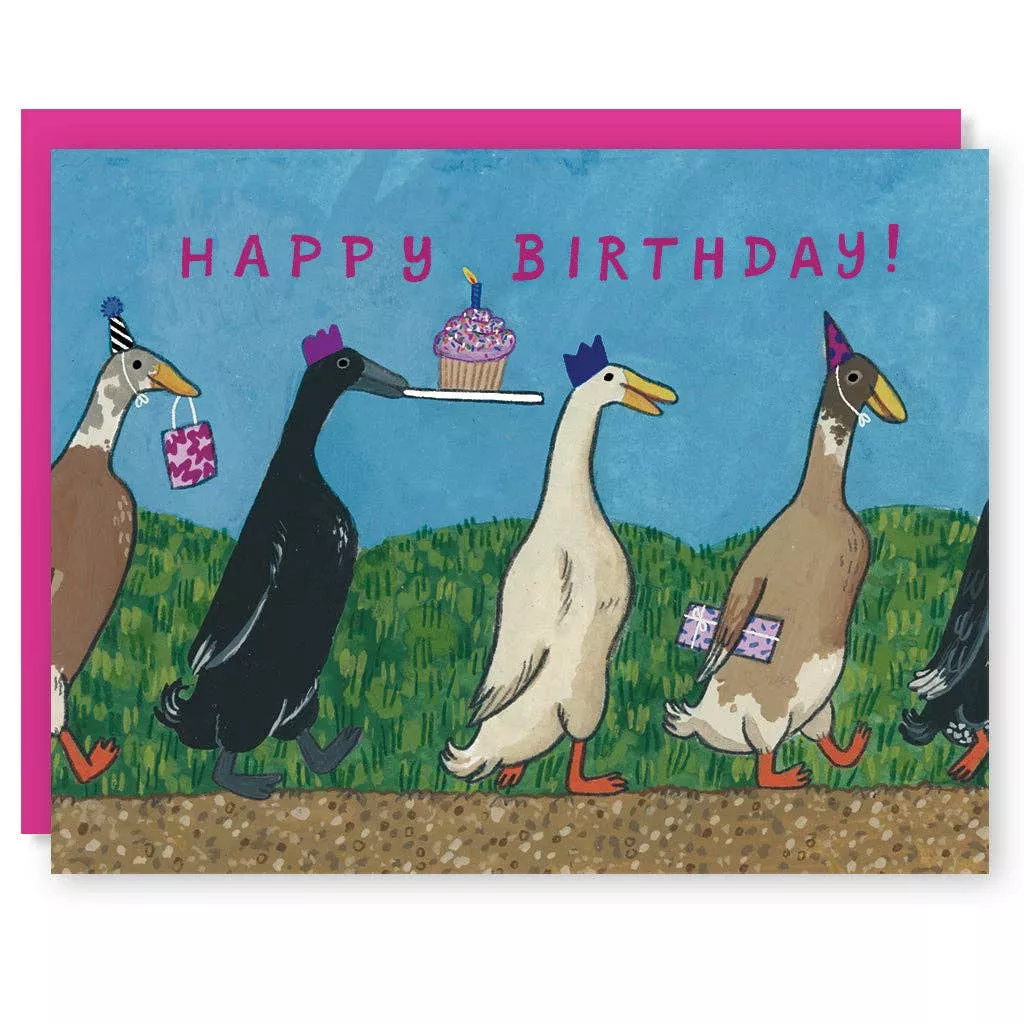 Duck Parade Birthday Card
