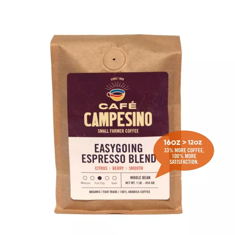 Easygoing Espresso Blend Full City Roast Coffee