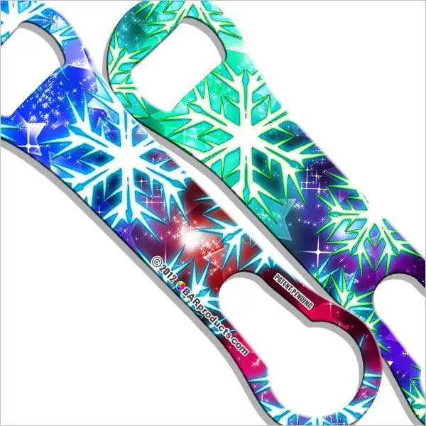 Electric Snowflake V-Rod Bottle Opener