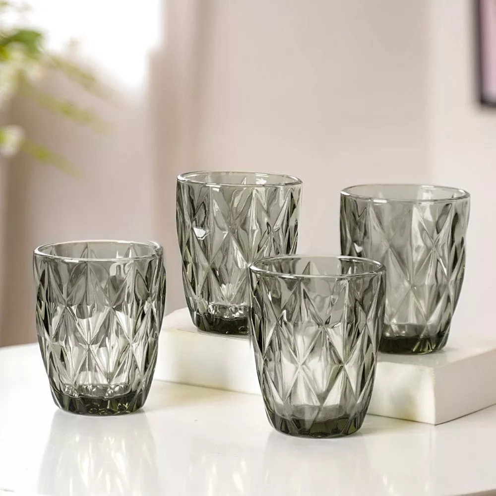 Embossed Drinkware Set of 4