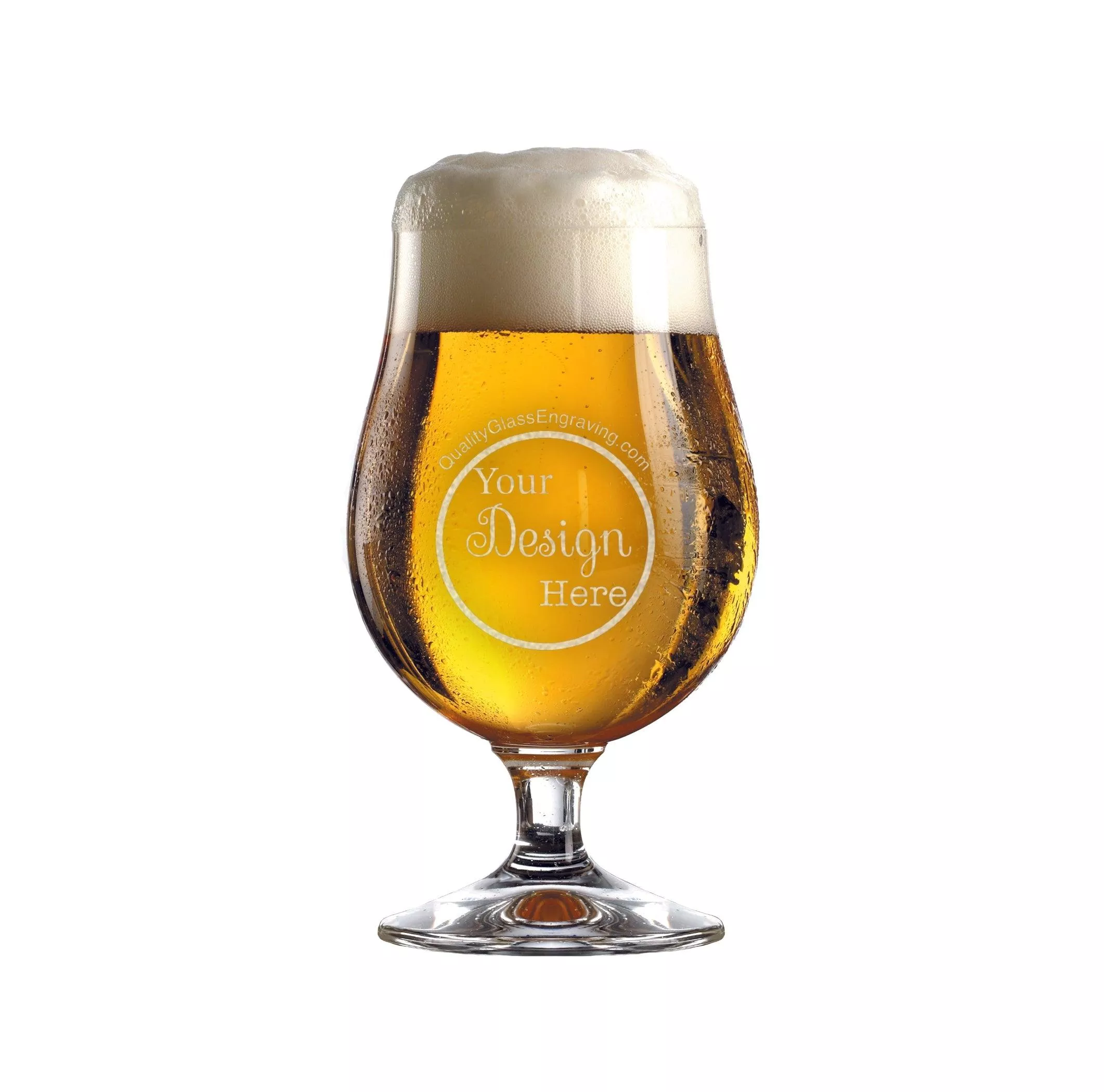 Engraved 17oz Berlin Beer Glass