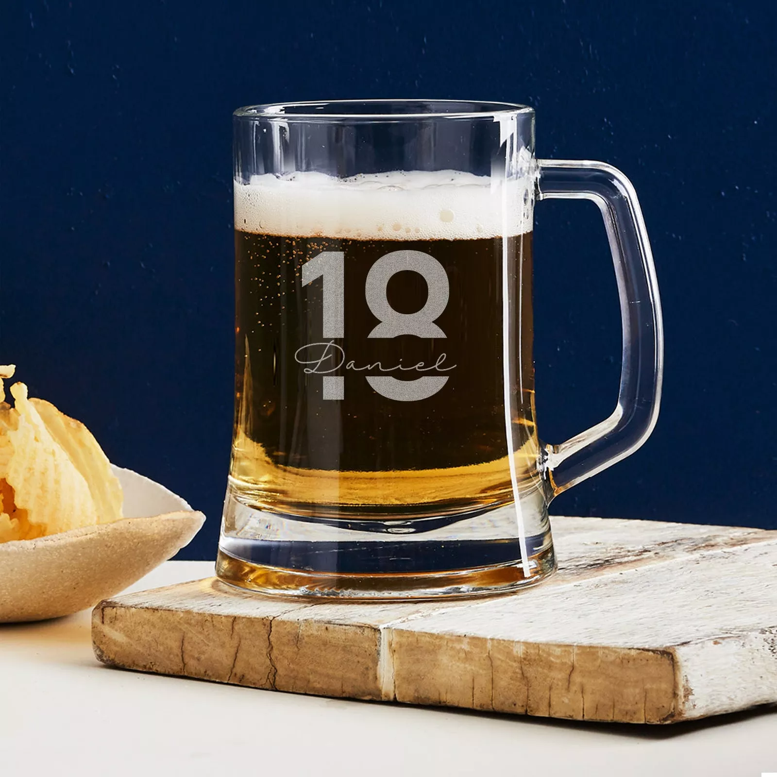 Engraved 500ml Beer Mug 18th Birthday Gift