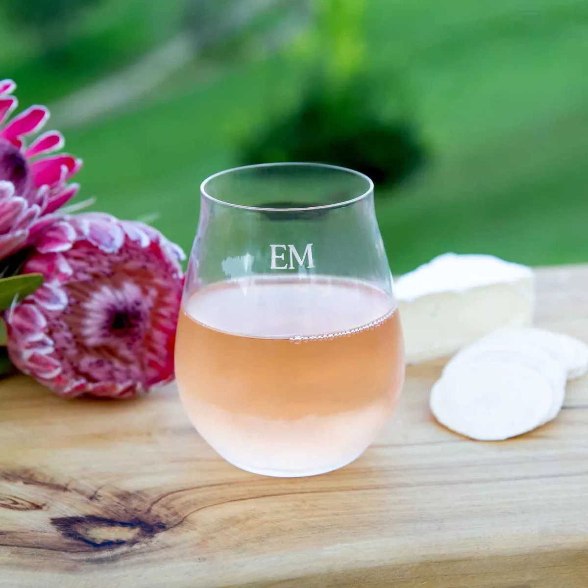 Engraved Classic Contour 430ml Stemless Wine Glass