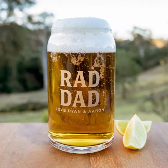 Engraved Father's Day Beer Glass Can 470ml