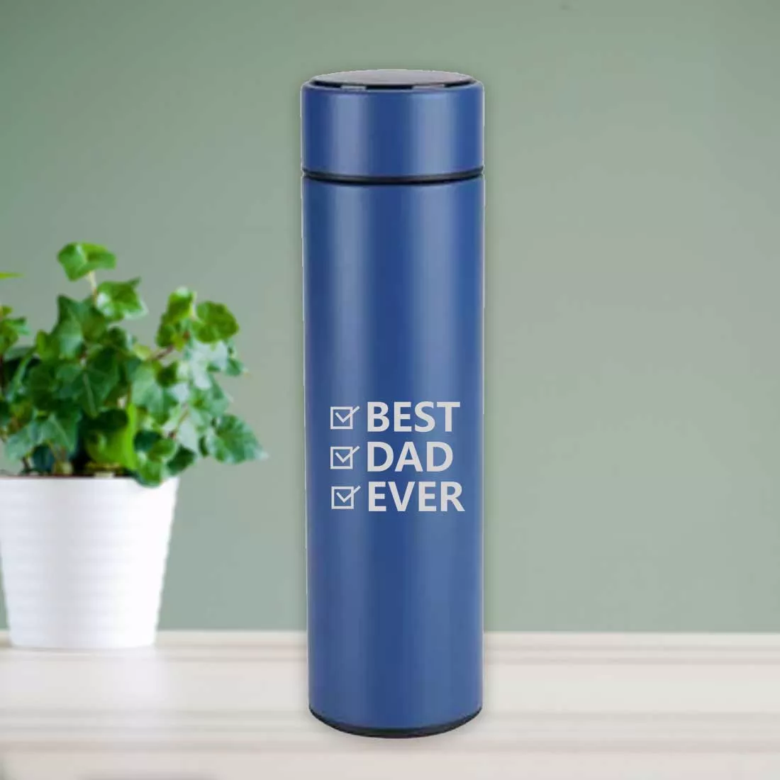 Engraved Tea Coffee Flask Dads Day Gift - Best Dad Ever