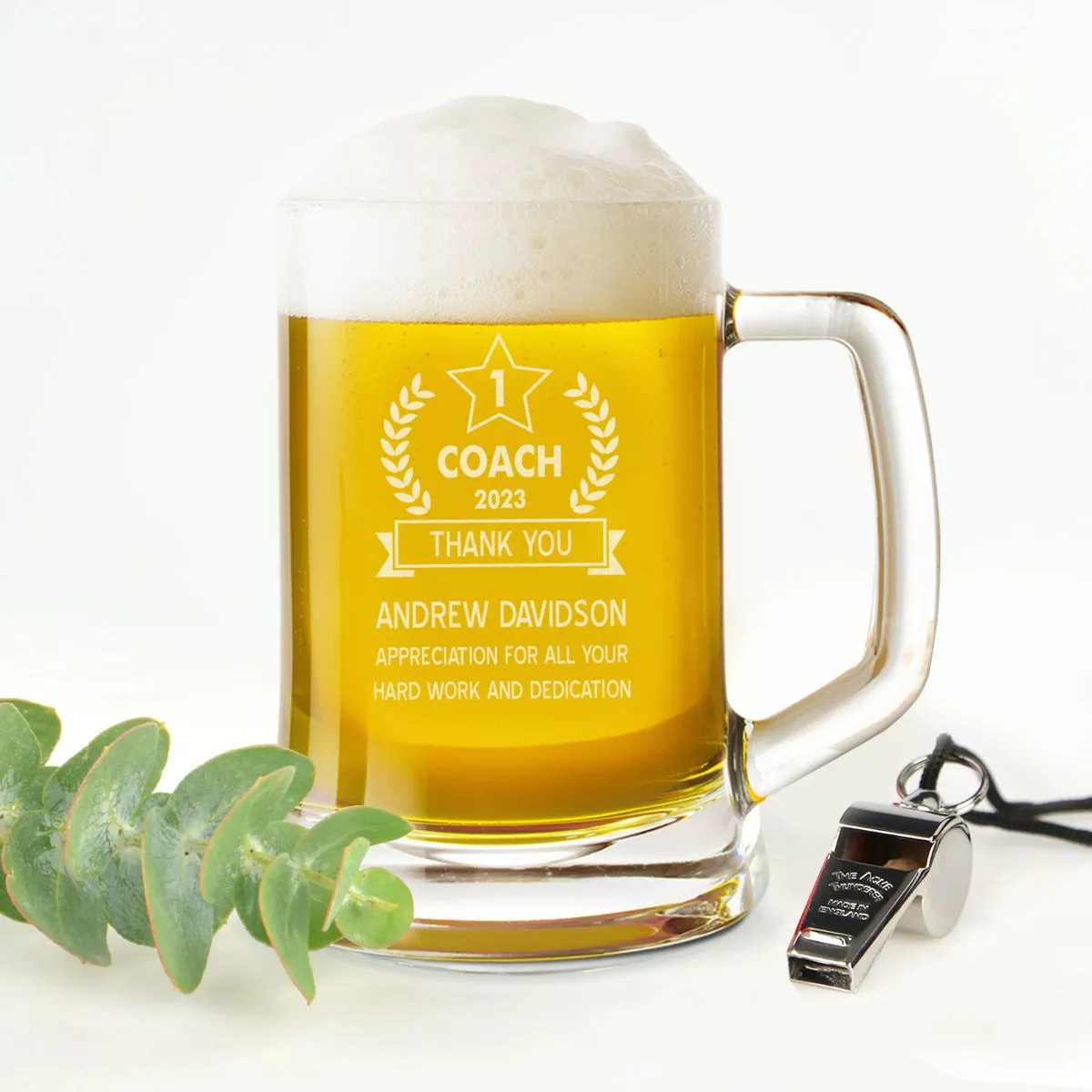 Engraved Trophy Award 500ml Beer Mug Stein