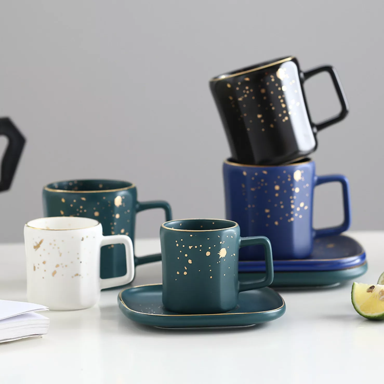 Espresso Coffee Cup Prussian Blue