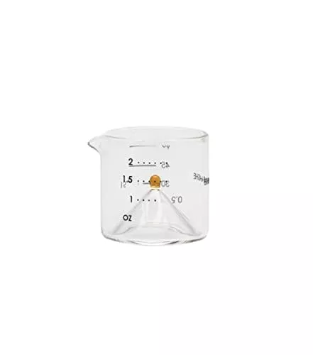 Ethan + Ashe - Cocktail Jigger For Bartending - Lab Series - Durable Borosilicate Glass - 15ml, 30ml, 45ml, and 60ml Measuring Cup In One