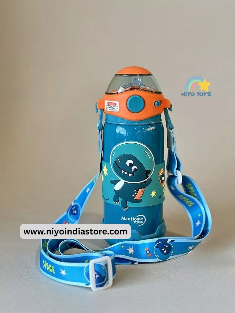 Fancy Flask with Straw 500ml (8171)