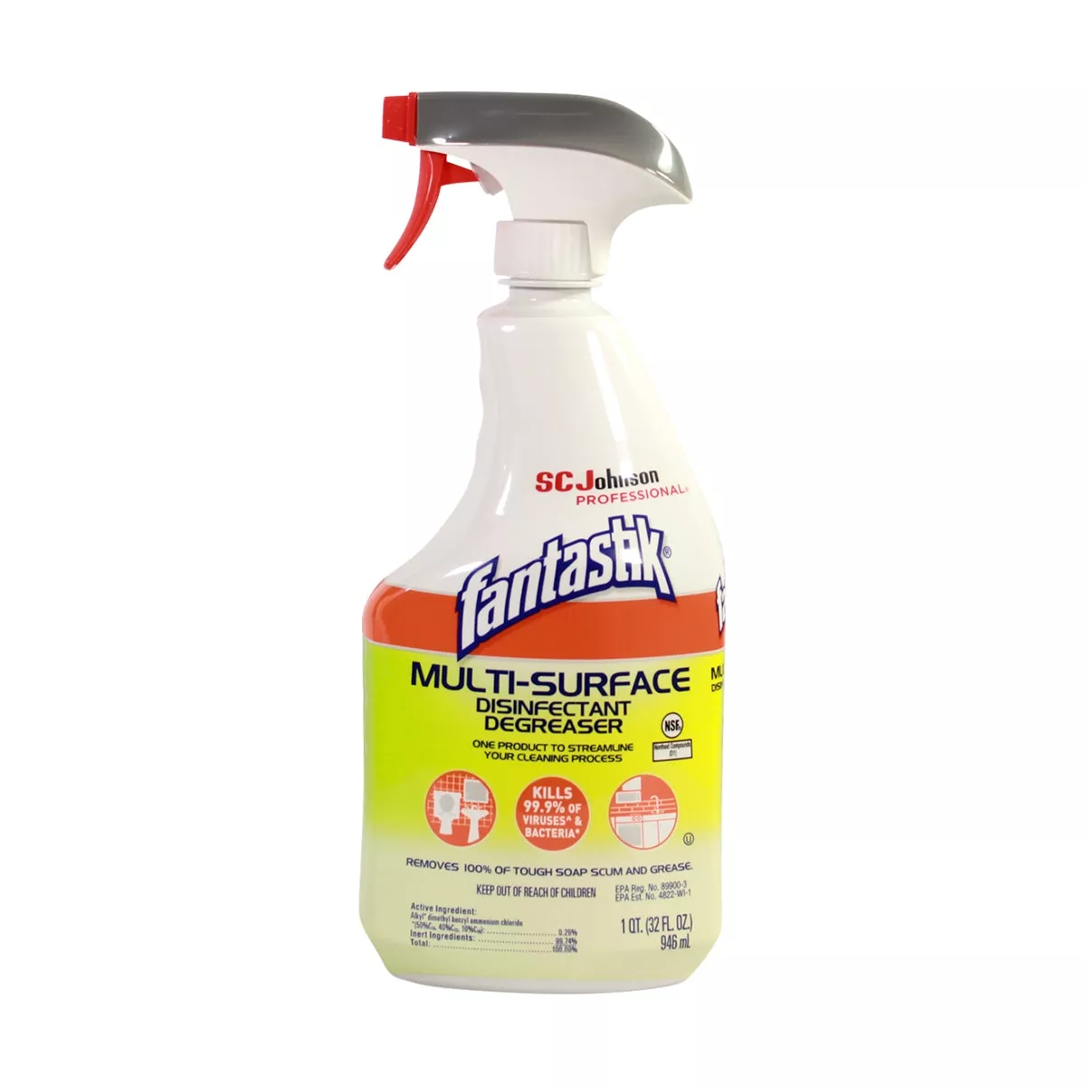 Fantastik 682274 Multi Surface Cleaner 32 oz Bottle with Trigger