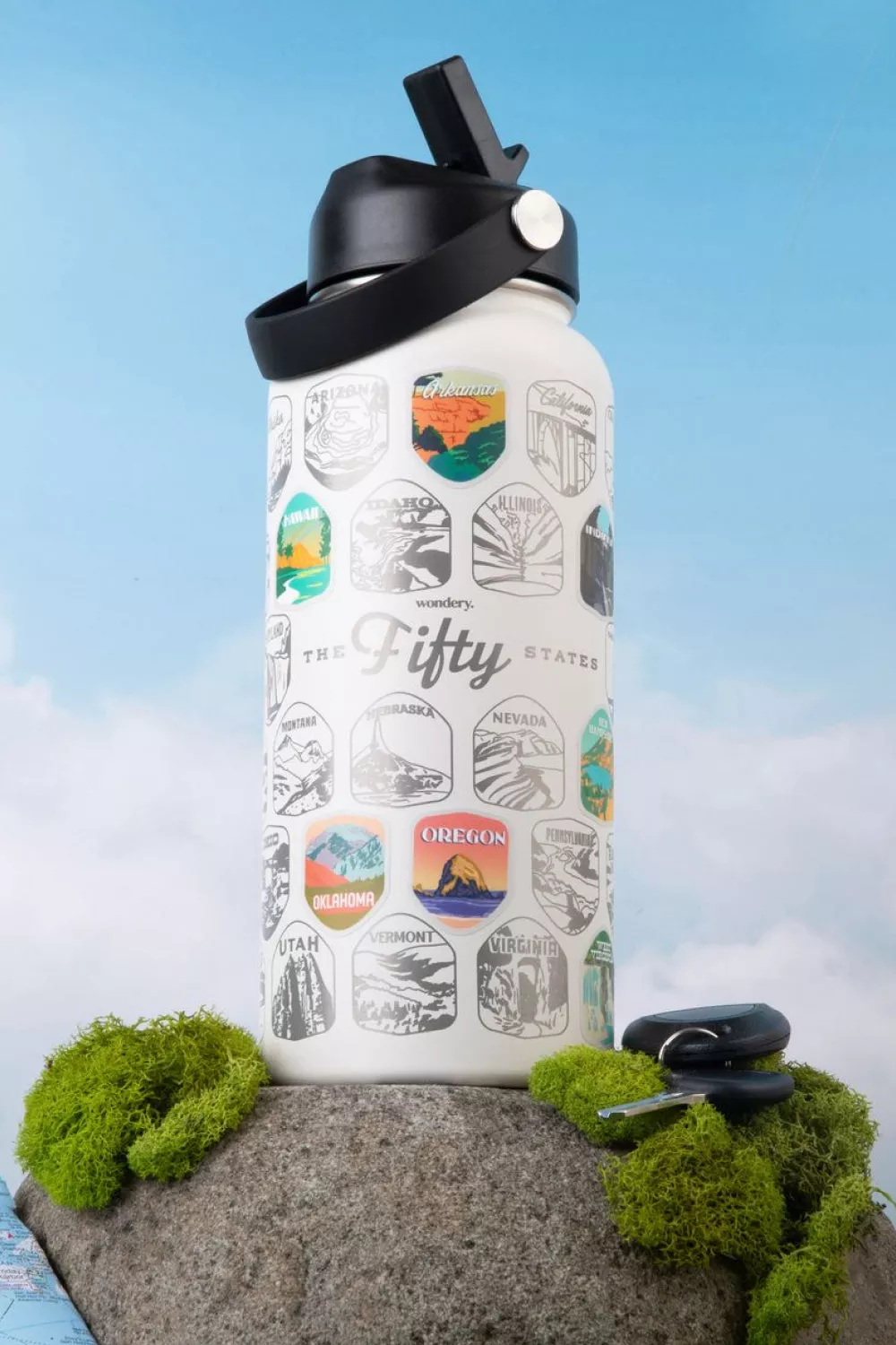 Fifty States Bucket List Bottle | Cream