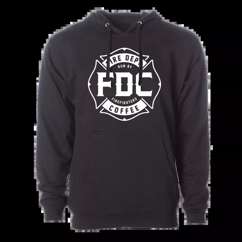 Fire Department Coffee Black Hoodie