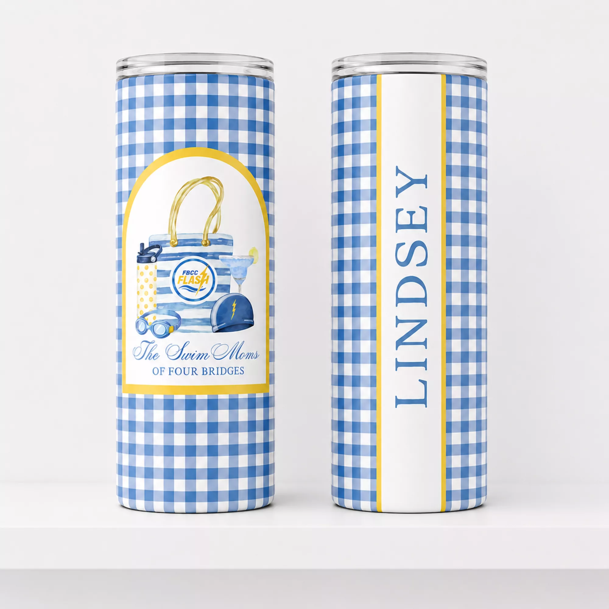 Flash - 20oz Gingham Swim Moms
