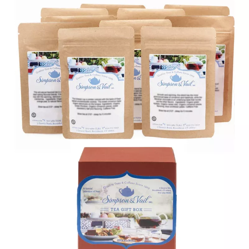 Flavored Black Tea Sampler Box - 10 packages - WS