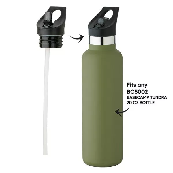 Flip-Top Straw Lid|1|Black/Clear