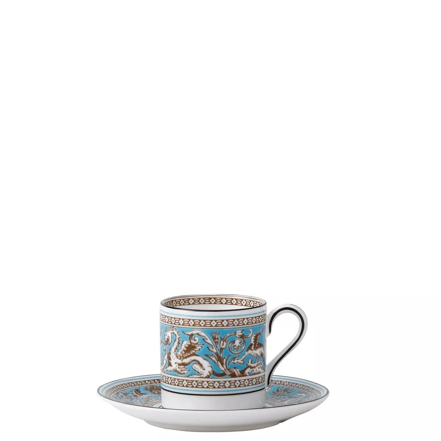 Florentine Turquoise Espresso Saucer