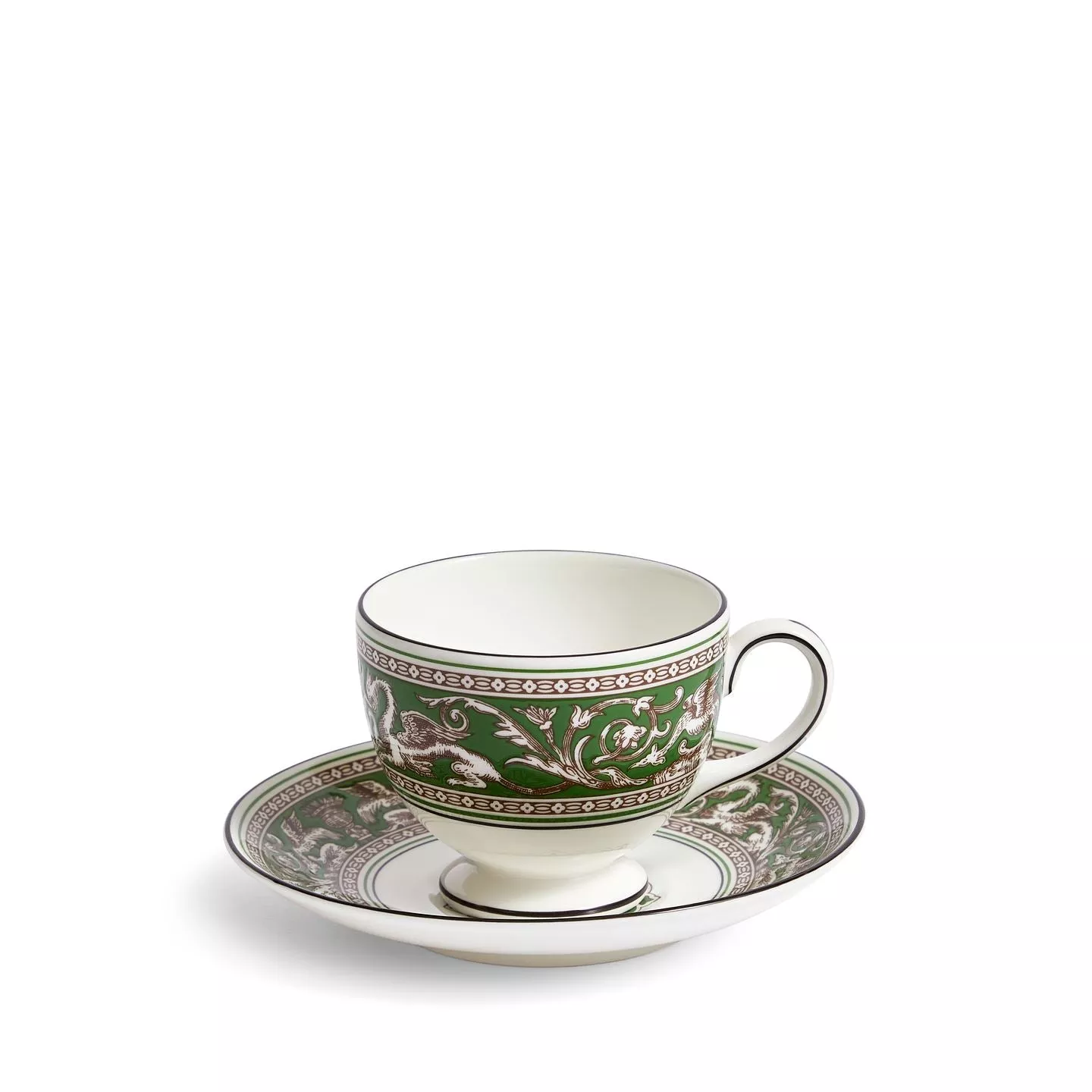 Florentine Verde Teacup Saucer