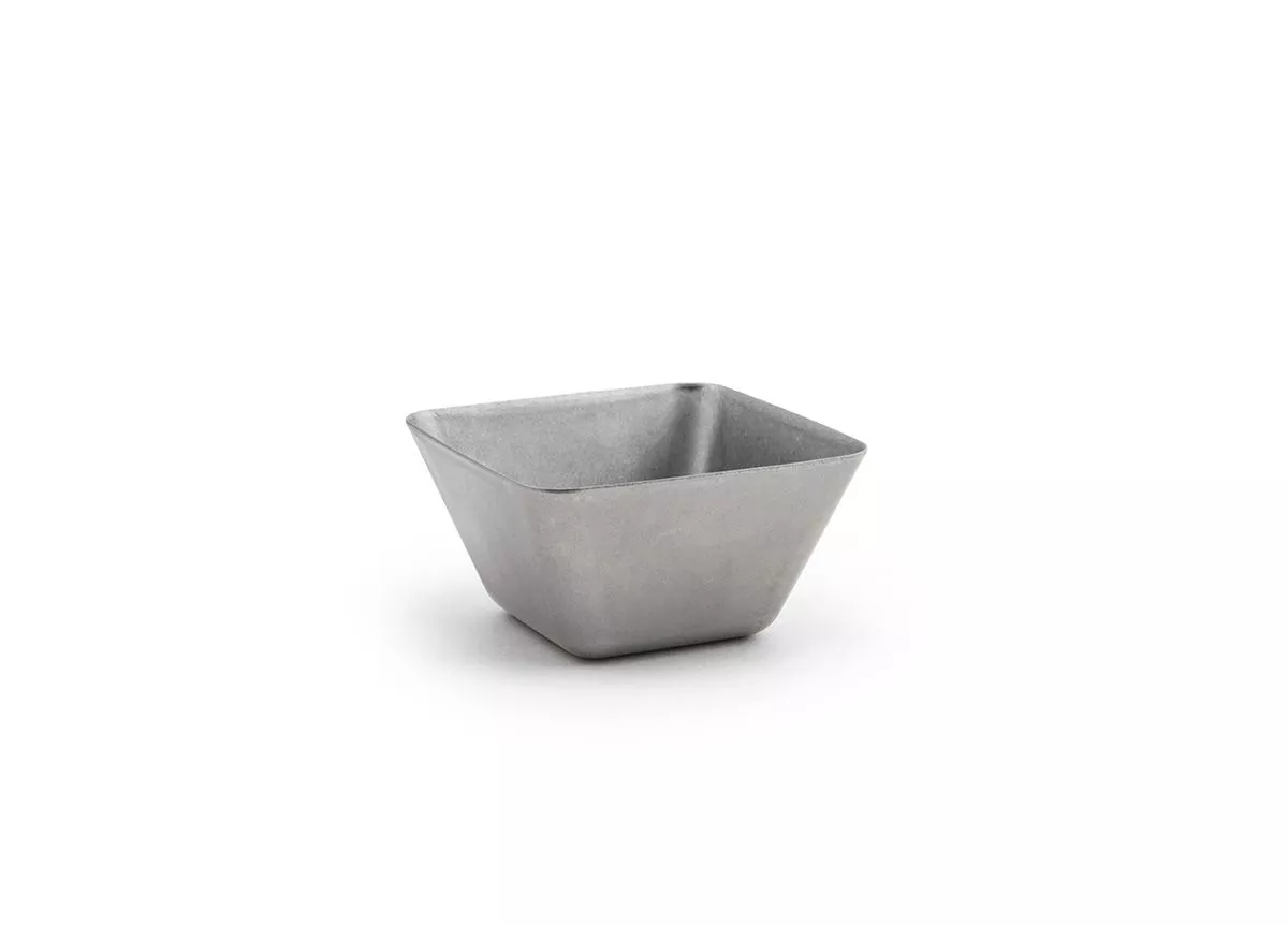 FOH DSD069ANS23 5 oz Square Stainless Steel Antique Ramekin