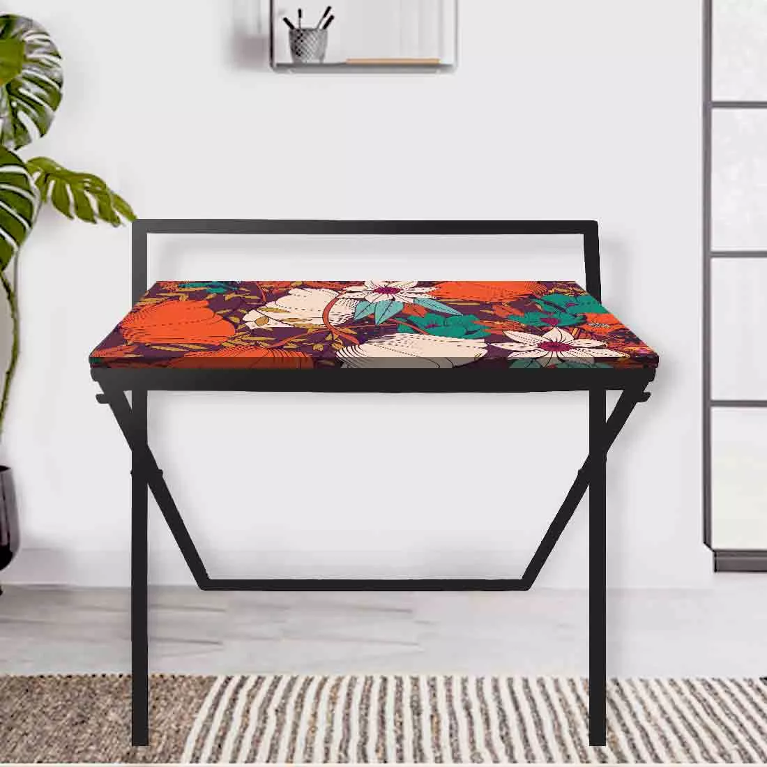 Foldable Work from Home Table for Study Writing Desk - Elegance Autumn