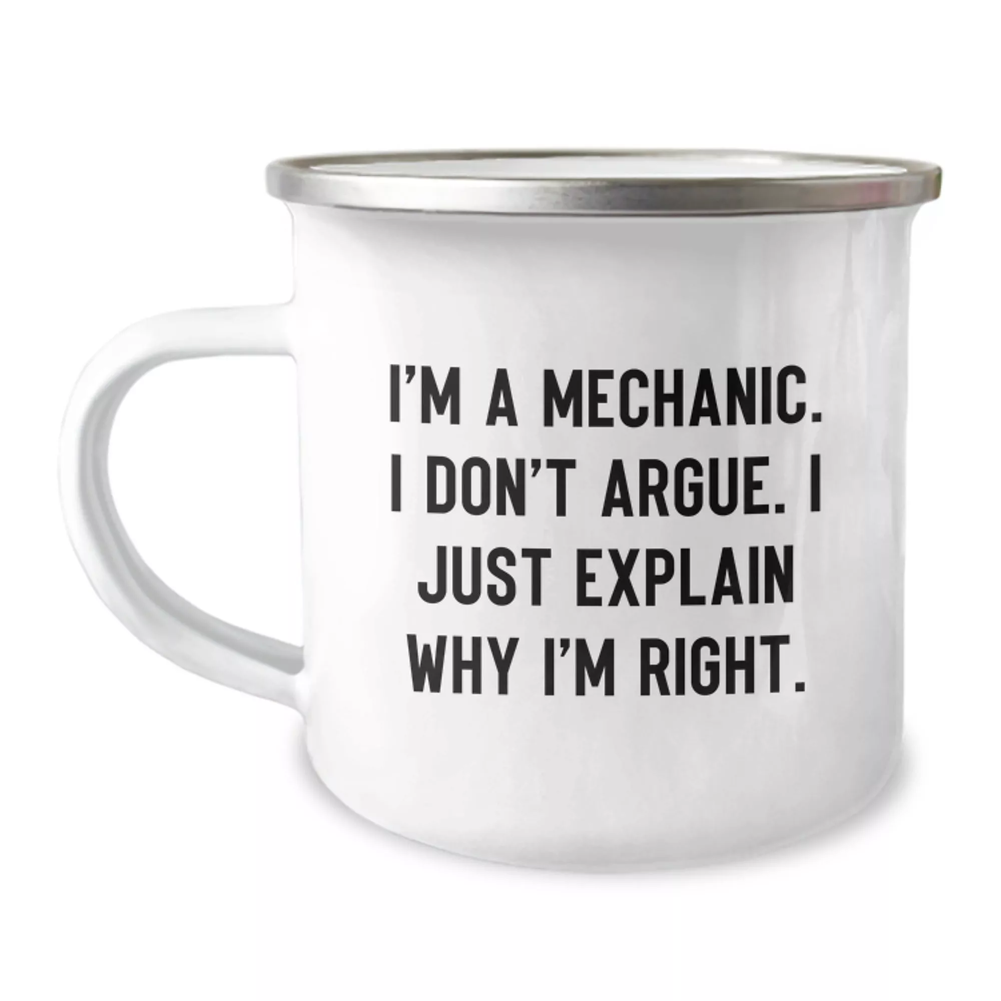 Funny Mechanic Quote Camping Mug
