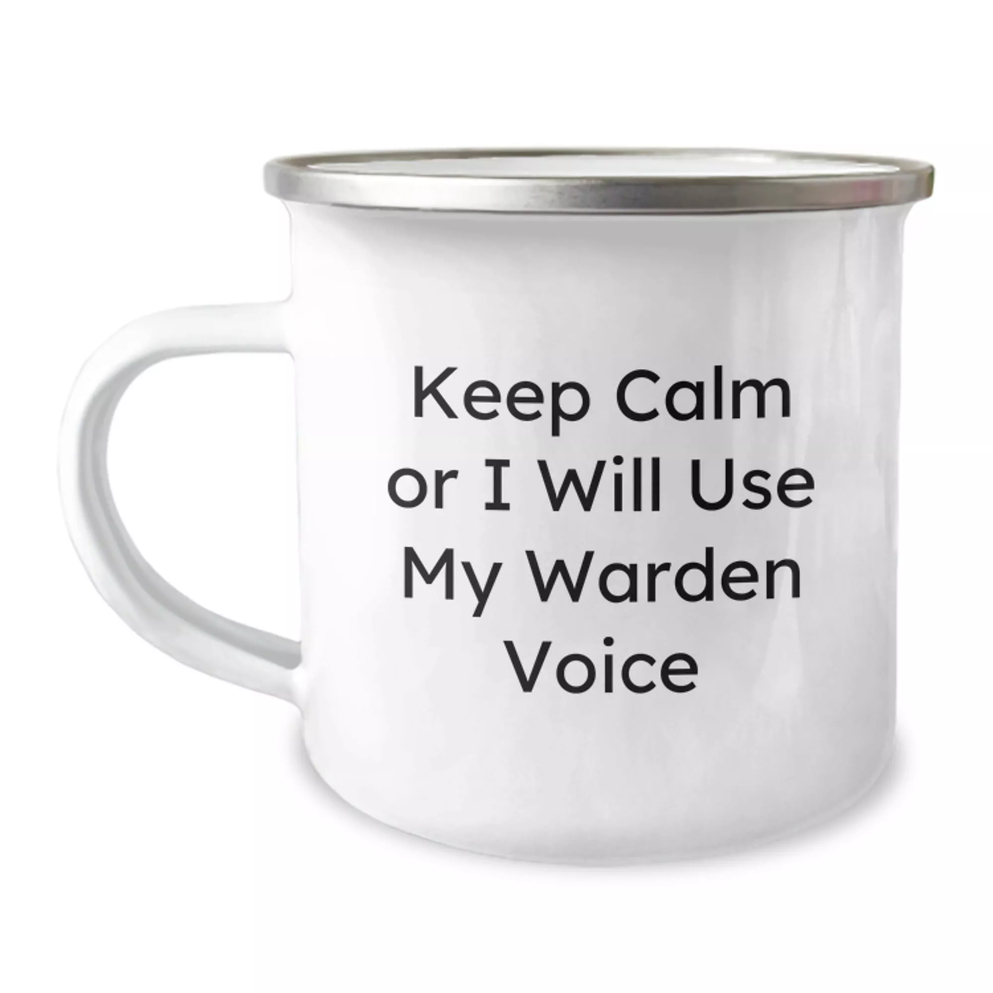 Funny Warden Camping Mug|12oz|White