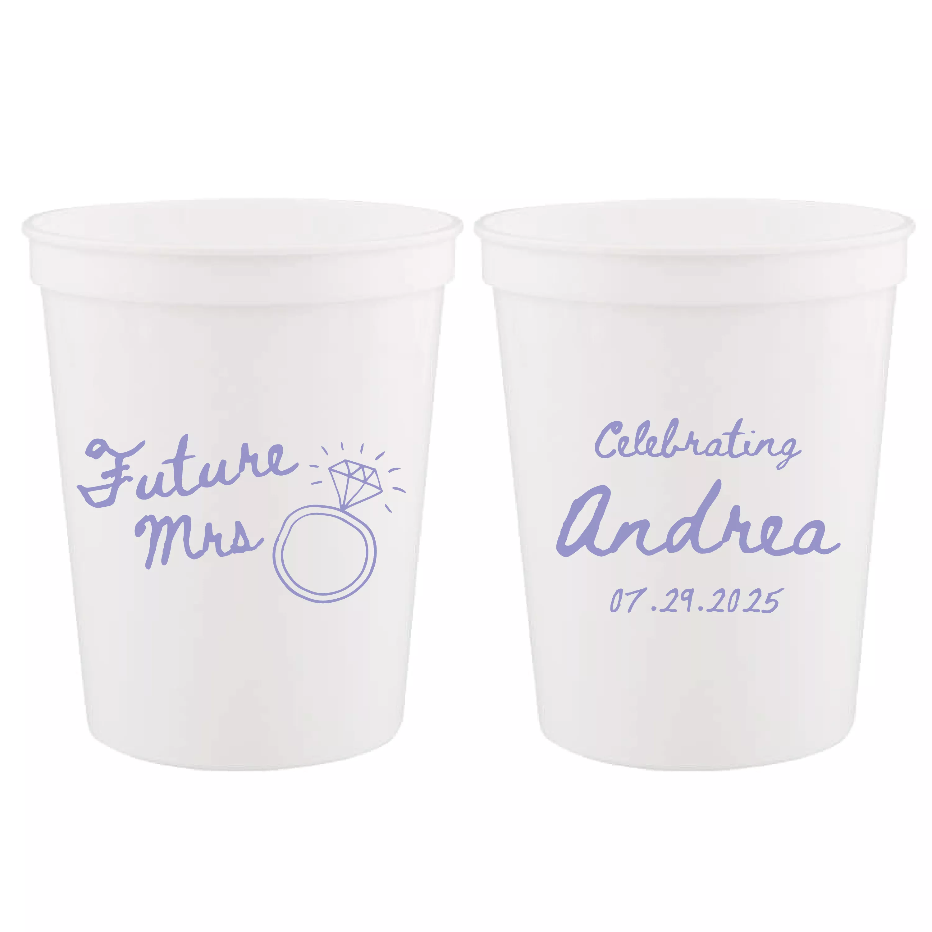 Future Mrs Bridal Shower Stadium Cups