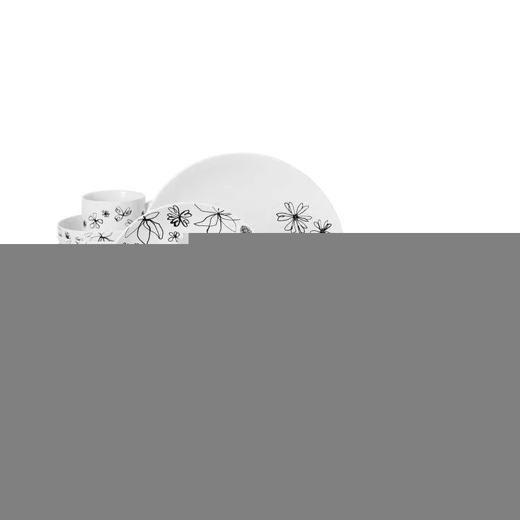 Garden Doodle 18-Piece Dinnerware Set