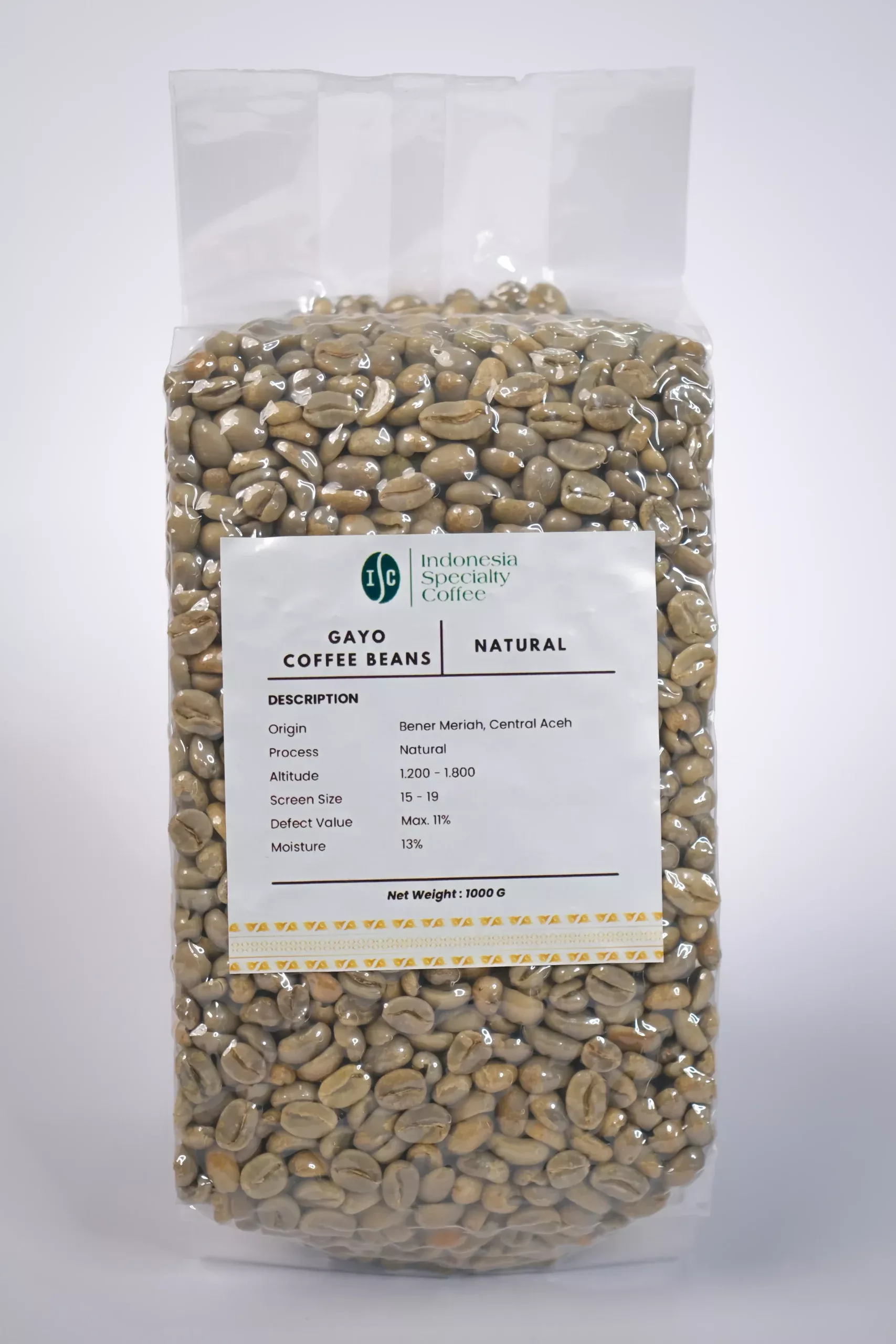 Gayo Natural Green Beans Coffee