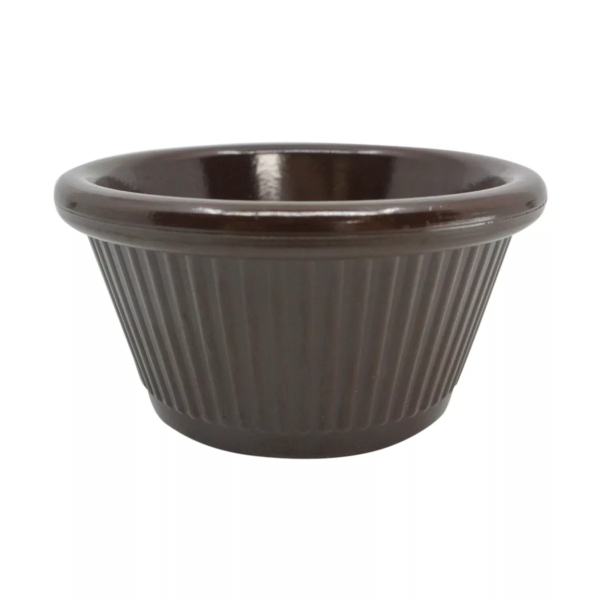 Gessner 0382A 2 oz Fluted Ramekin Brown