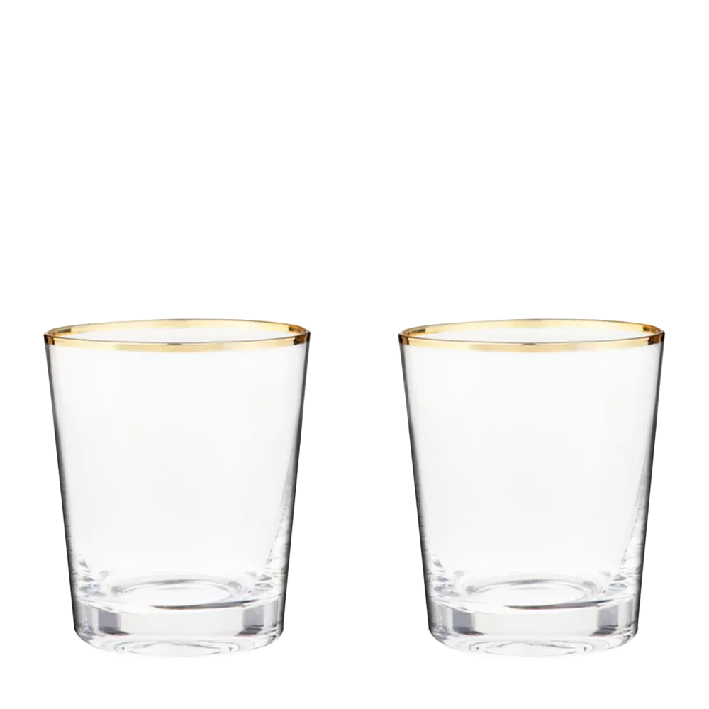 Gilded Tumbler | 10 oz|Clear