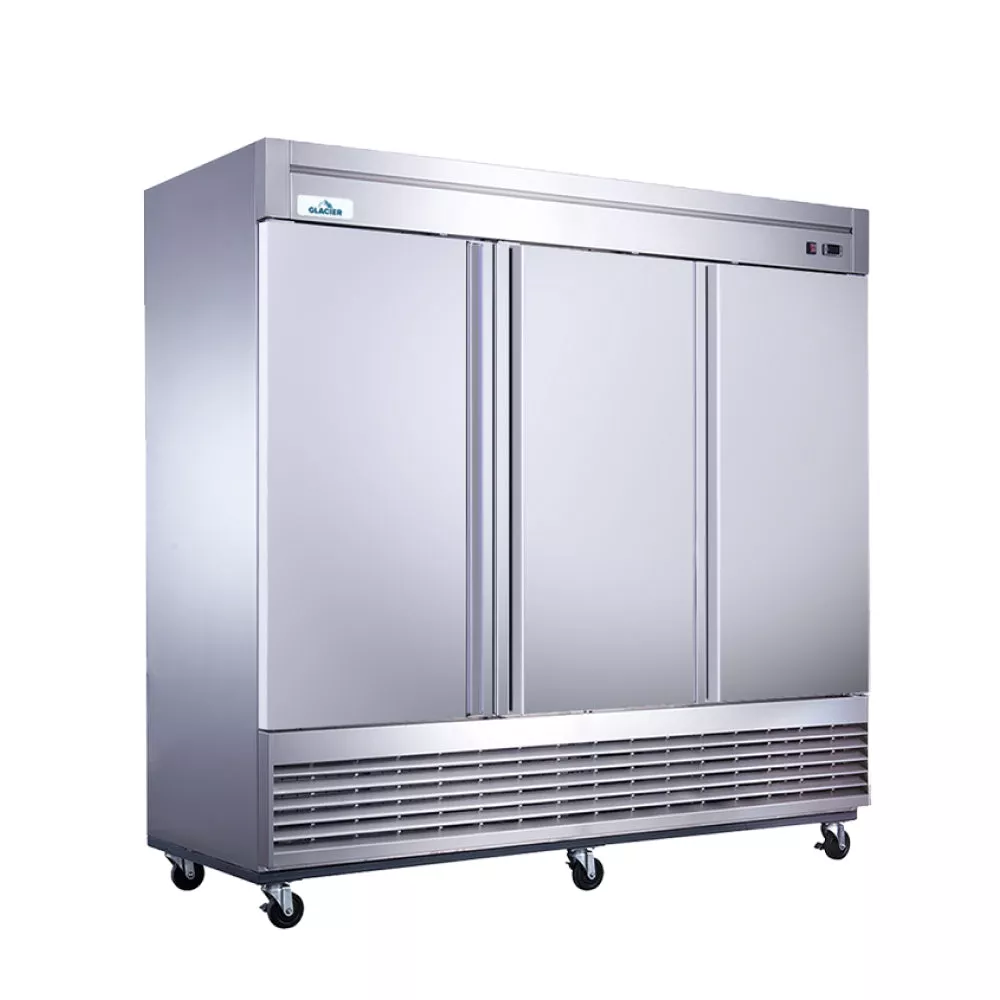 Glacier GR-3 82 Bottom Mount Solid 3-Door Reach-In Refrigerator