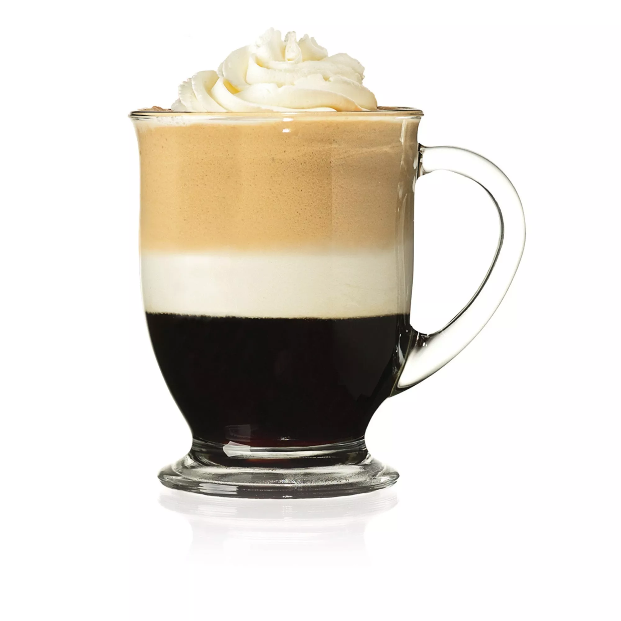 GLASS CAFE MUG 16 OZ