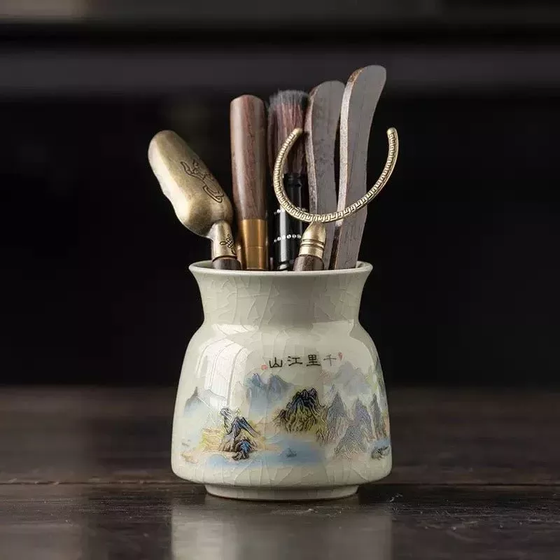 Gongfu Tea Ceremony Tools Set with Clay Holder