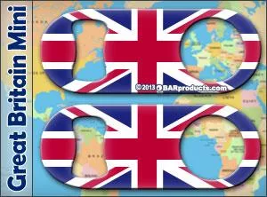 Great Britain Flag - Mini Speed Bottle Opener / Bar Key