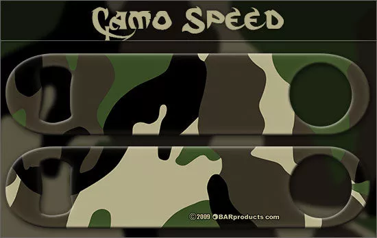 Green Camo Speed Bottle Opener