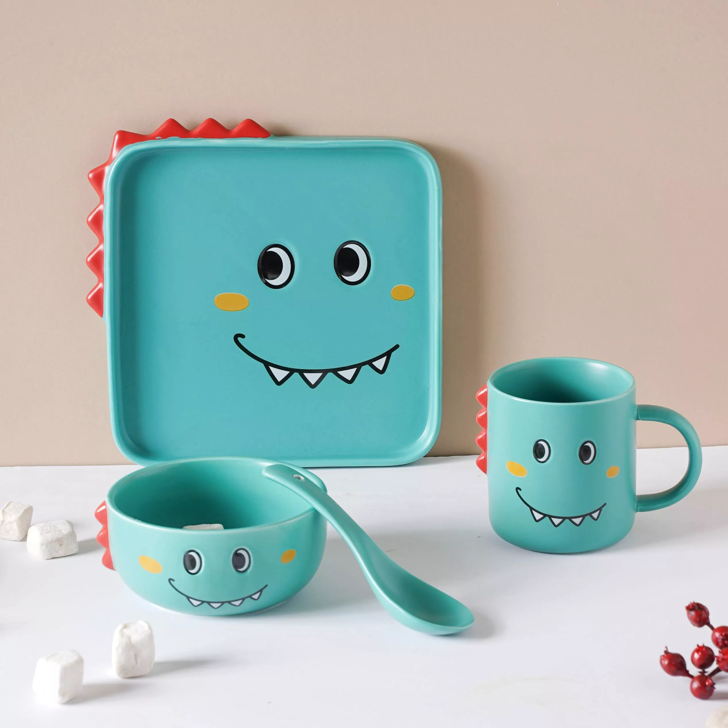 Green Dino Meal Set