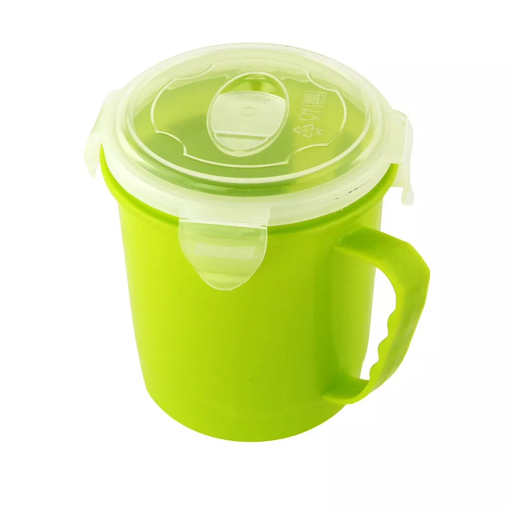 Green Microwavable Soup Mug 500Ml