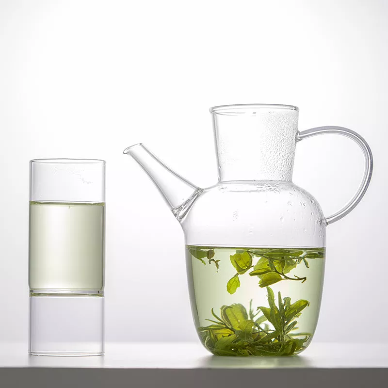 Green Tea Glass Pot