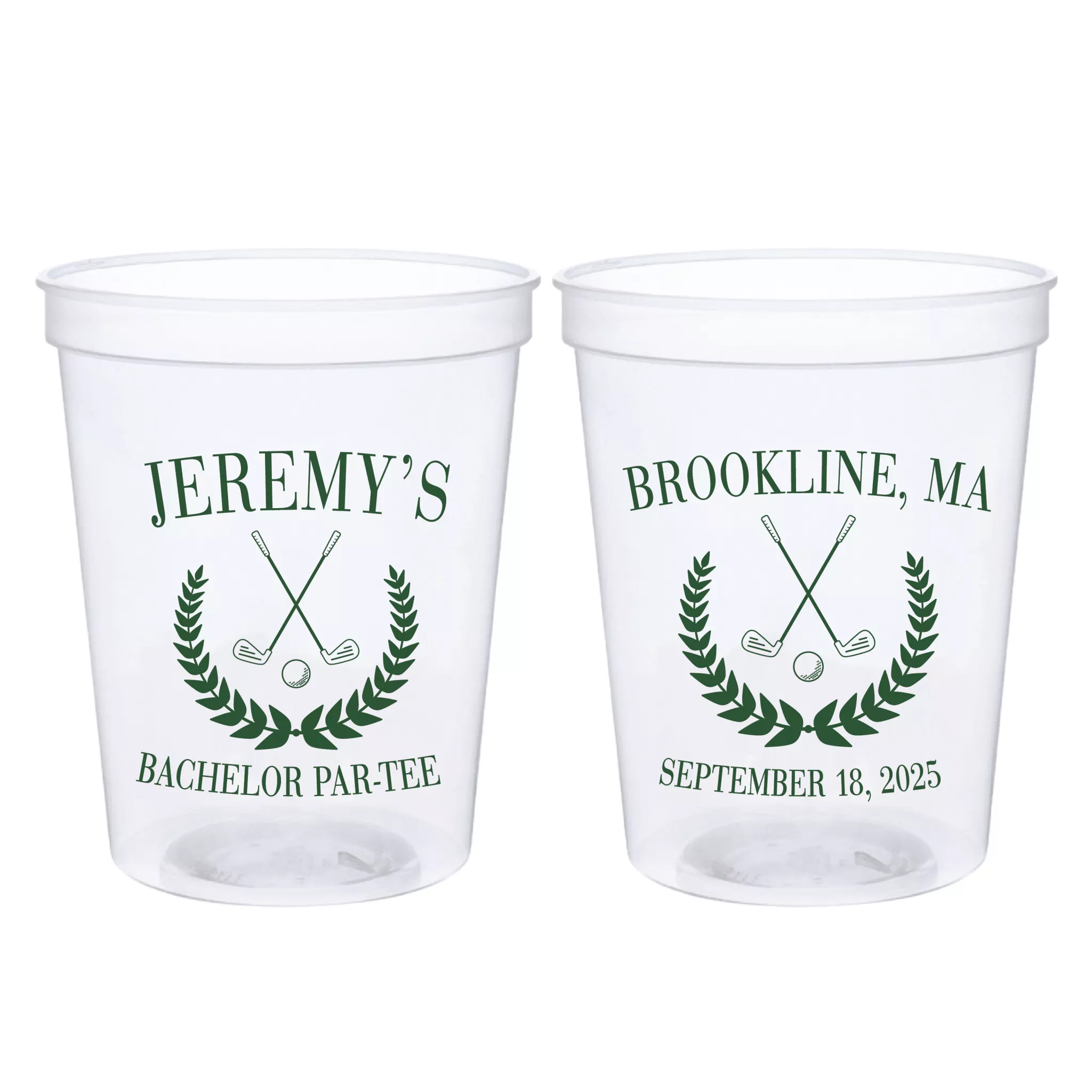 Groom's Golf Par-Tee Bachelor Stadium Cups