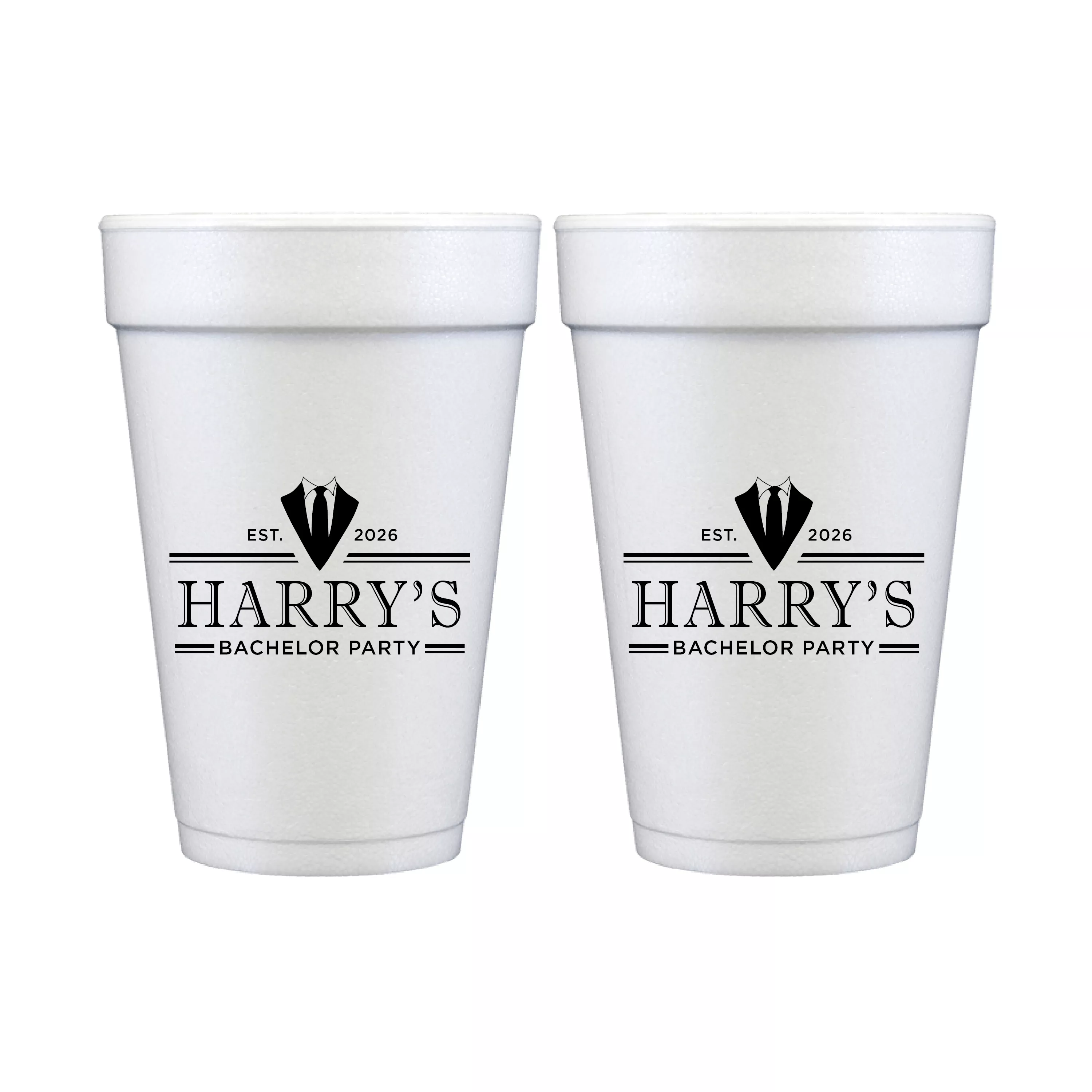 Grooms Night Out Bachelor Party Foam Cups