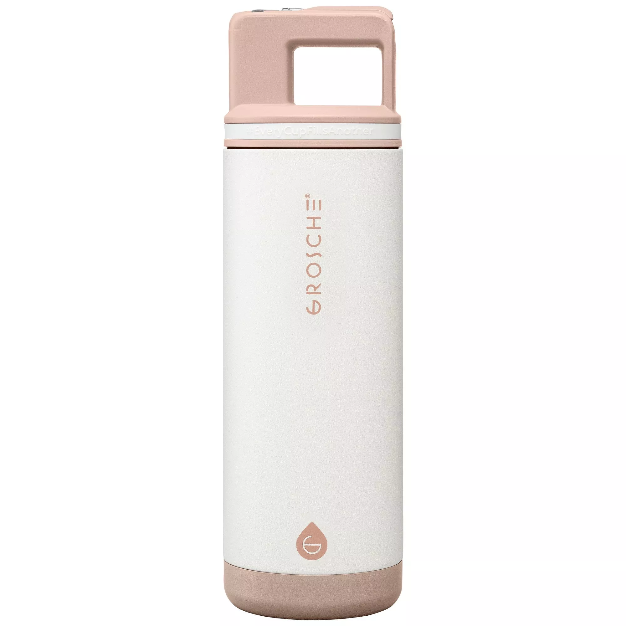 Grosche Alpine Stainless Steel Removable Straw Flip n' Sip Bottle - 20oz