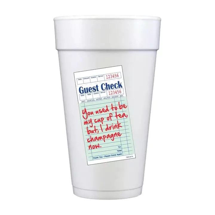 Guest Check Foam Cups
