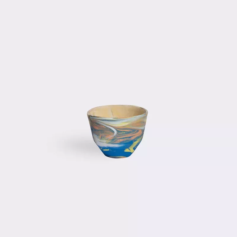 Handcrafted Porcelain Coffee Cup | Mix Wave