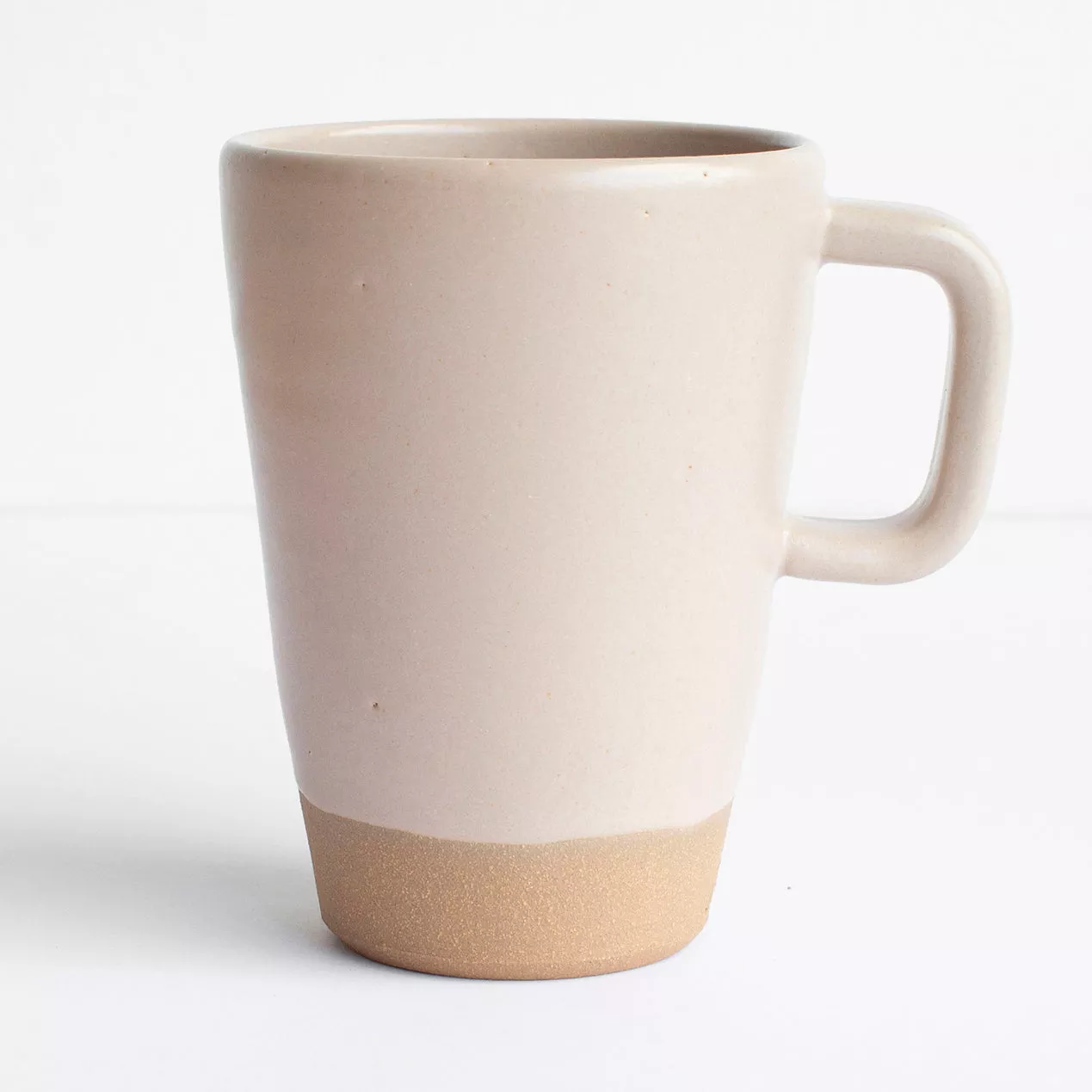 Handmade Latte Mug|Ochre&Satin Sand