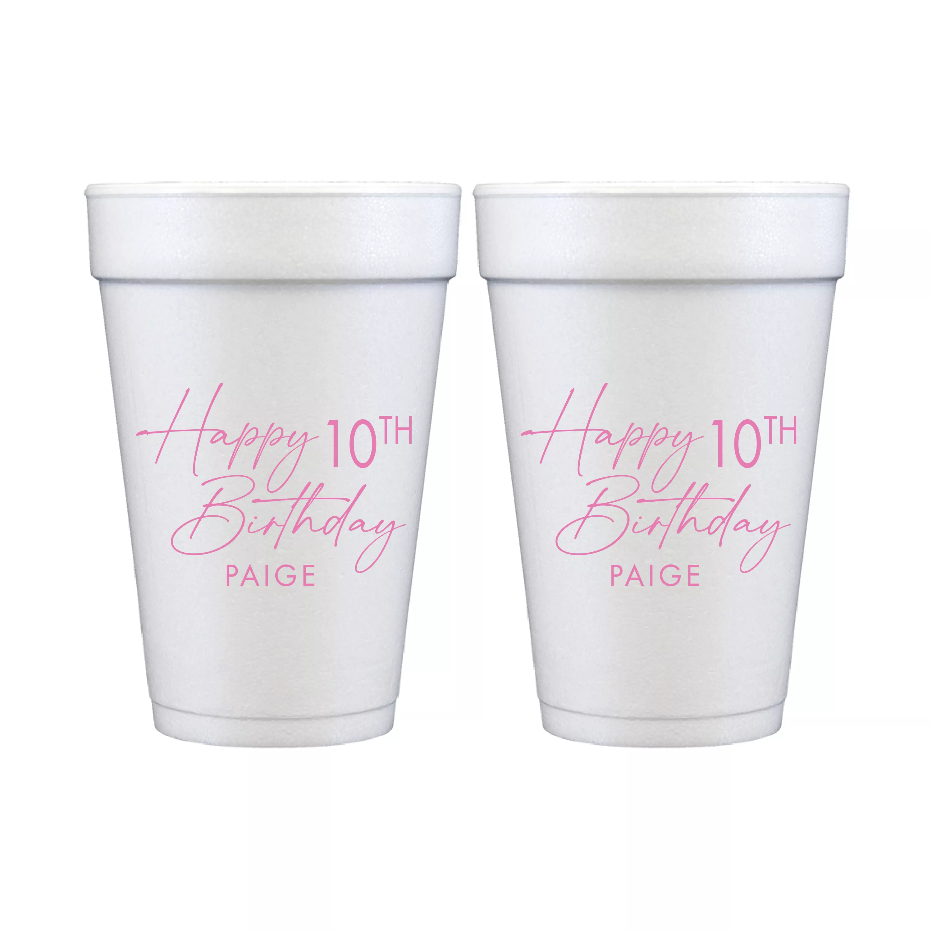 Happy Birthday Bash Foam Cups