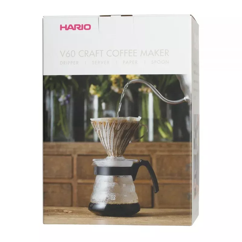 Hario V60 Coffee Maker Set Dripper + Server + Filters