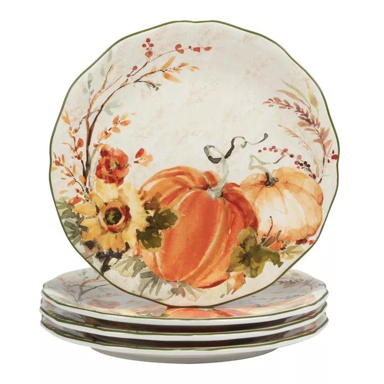 Harvest Morning Dinner Plates Set of 4