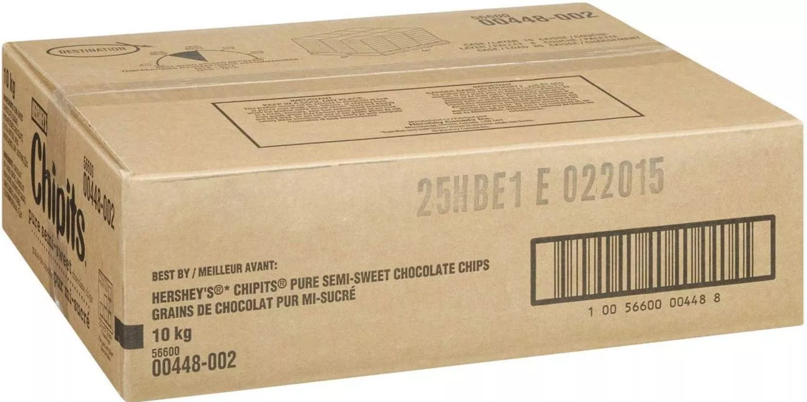 Hershey’s Chipits Semi Sweet Bulk Choco Chips 10 kg Box