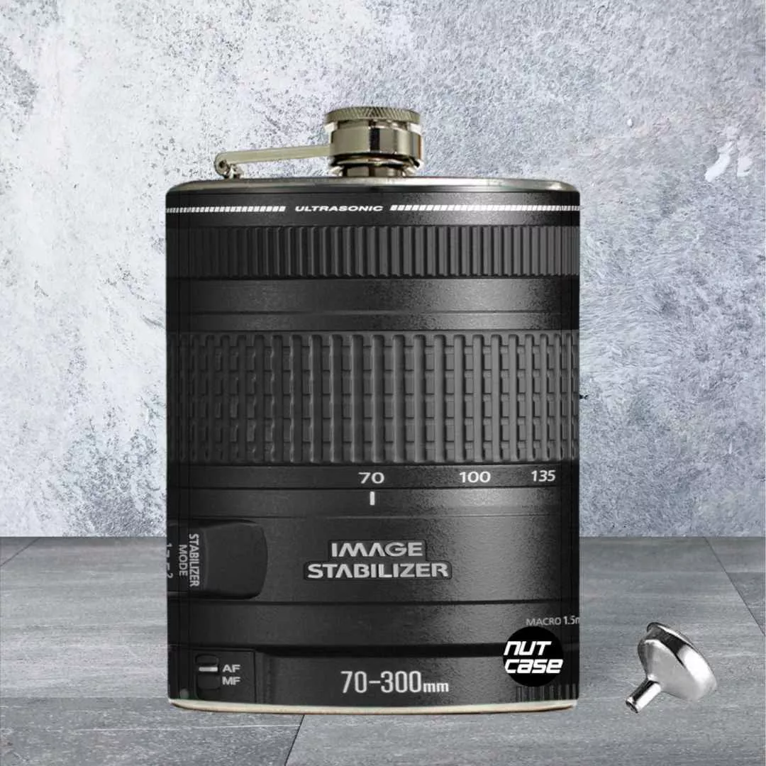 Hip Flask - Stainless Steel Flask - Camera