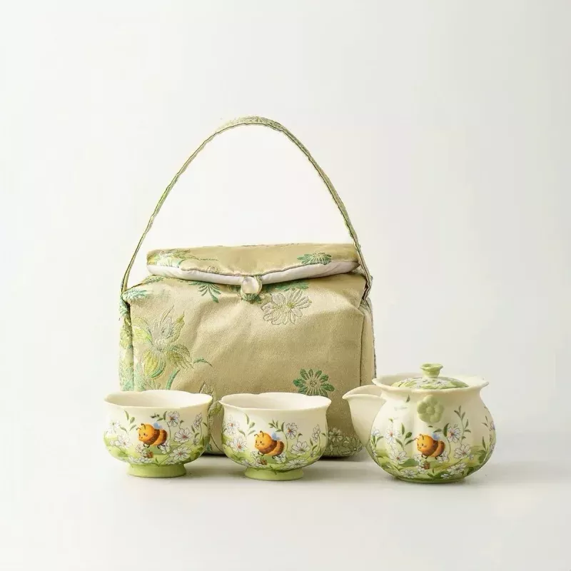 Honeybee Blossom Travel Tea Set